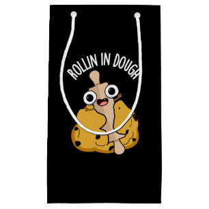 Petit Sac Cadeau Rollin Dans La Pâte Douteuse À Cuisson Bisine Dark
