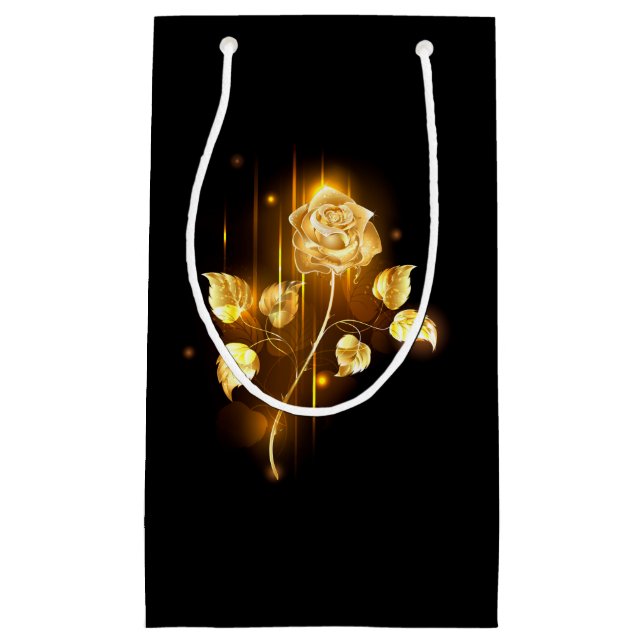 Petit Sac Cadeau Rose d'or ( rose d'or ) (Devant)