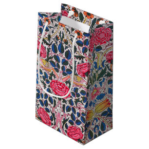 Petit Sac Cadeau Rose et Bird, William Morris
