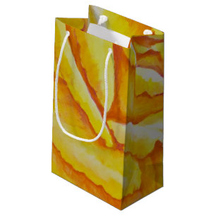 Petit Sac Cadeau Rose jaune