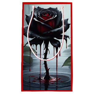 Petit Sac Cadeau Rose noir Eerie