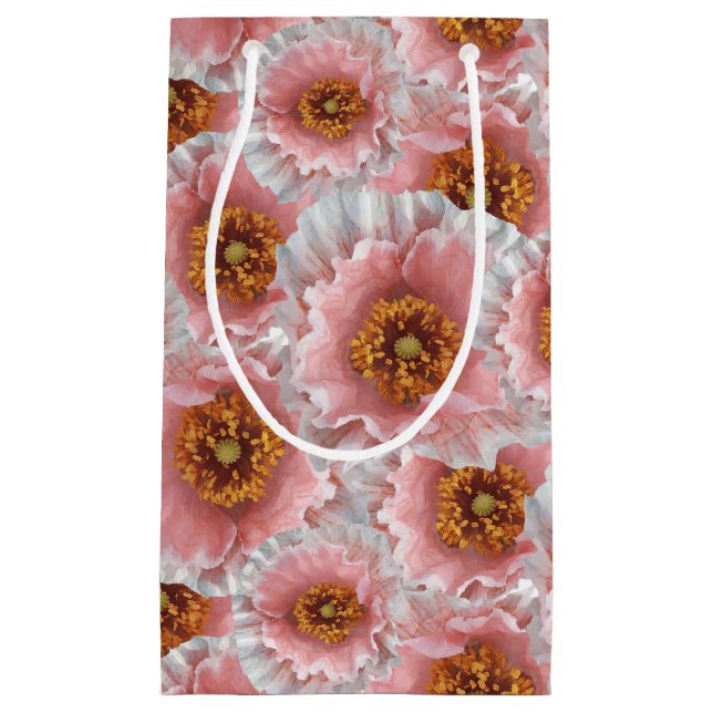 Petit Sac Cadeau rose pop (Devant)