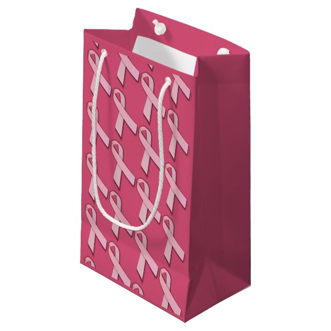 Petit Sac Cadeau  roses Carrelage Motif (Devant Angle)