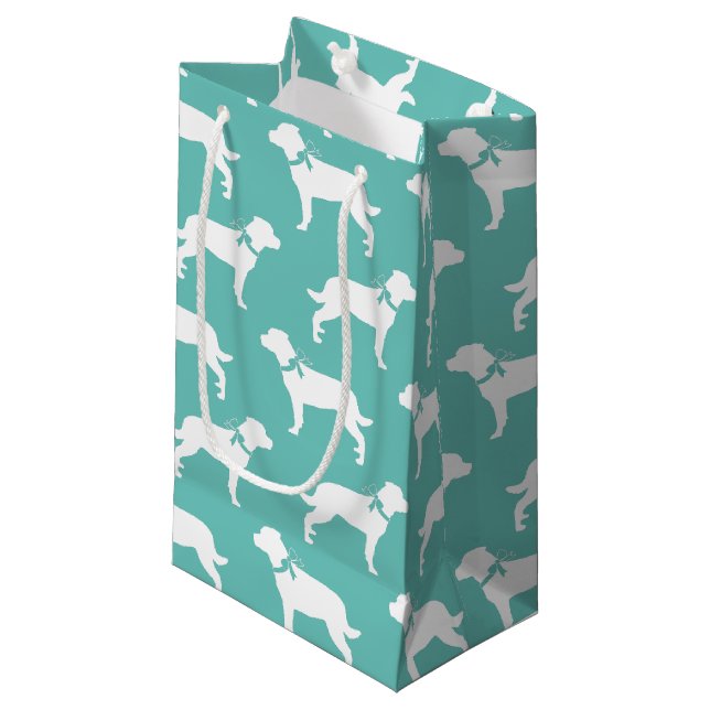 Petit Sac Cadeau Rottweiler Chien Puppy Rottie (Devant Angle)