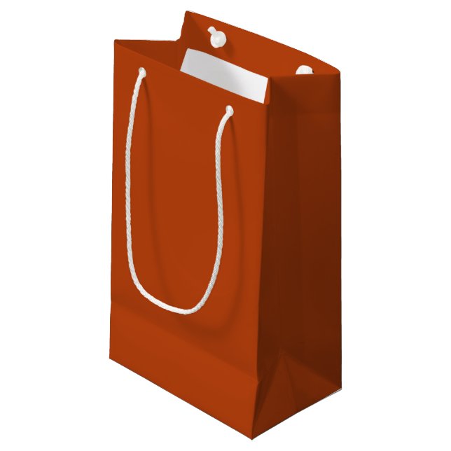 Petit Sac Cadeau Rouille (Devant Angle)