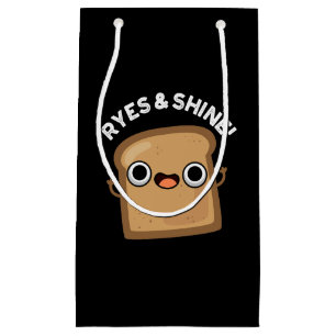 Petit Sac Cadeau Ryes Et Brille Fantaisie Pun De Pain Foncé BG