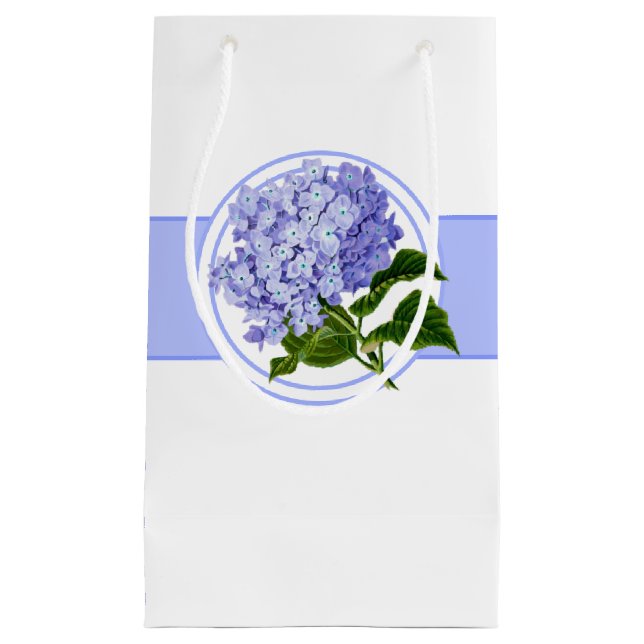 Petit Sac Cadeau Sac-cadeau-Blue Hydrangea (Devant)