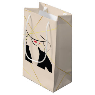 Petit Sac Cadeau Sac-cadeau en or grillé et fabuleux pour toutes l