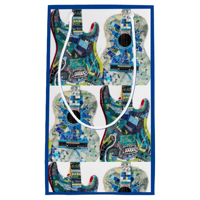 Petit Sac Cadeau Sac-cadeau Mosaic Guitar Lover (Devant)