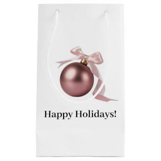 PETIT SAC CADEAU SAC-CADEAU POUR ORNEMENT DE FÊTE DE COULEUR ROSE P