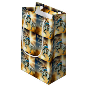 Petit Sac Cadeau Sac-cadeau Western Rodeo Bronc Rider