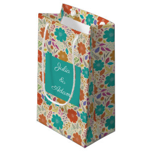 Petit Sac Cadeau Sac-cadeau Zinnia blanc