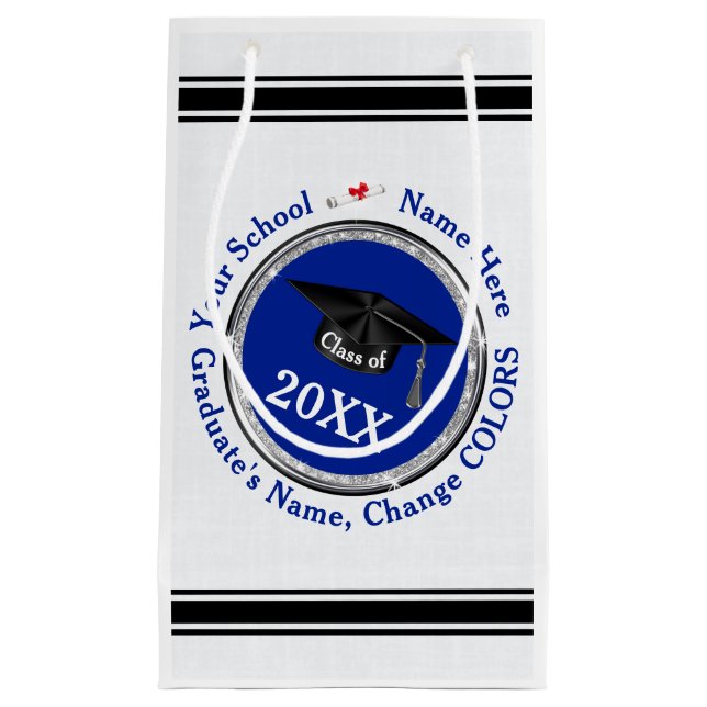 Petit Sac Cadeau Sacs-cadeaux pour diplômes personnalisés, Changer  (Devant)