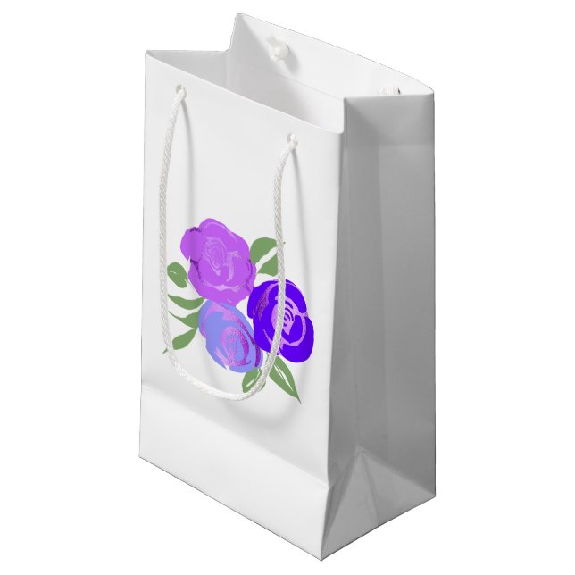 Petit Sac Cadeau Sacs-cadeaux Rose violet (Devant Angle)