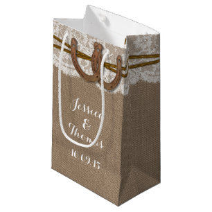 Petit Sac Cadeau Sacs-cadeaux Rustic Horseshoe Collection