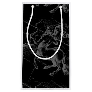 Petit Sac Cadeau Sagittarius Constellation Hevelius 1690 sur noir