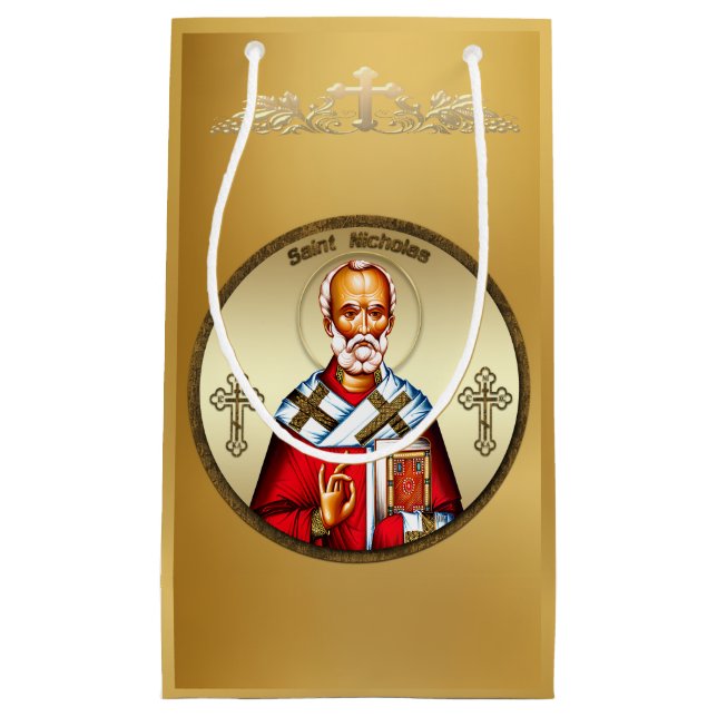 Petit Sac Cadeau Saint Nicolas (Devant)