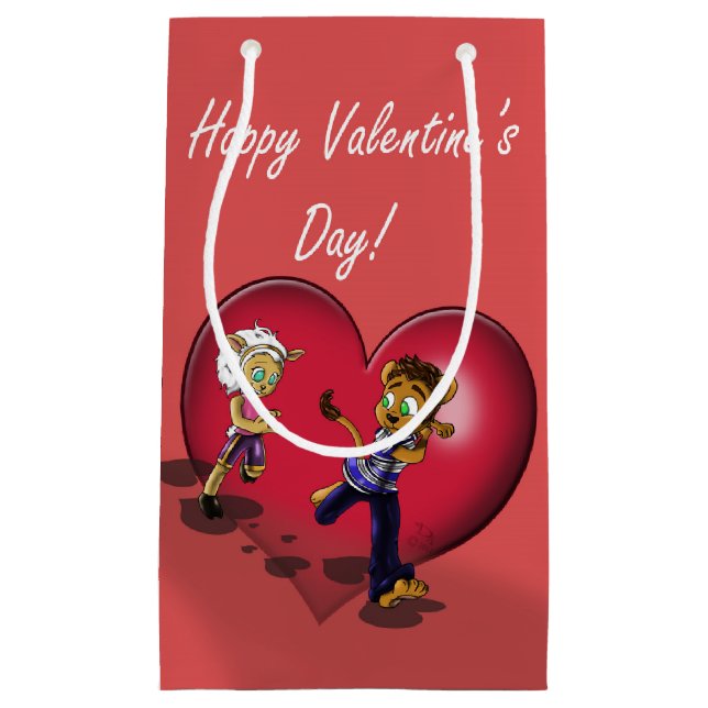 Petit Sac Cadeau Saint Valentin (Devant)