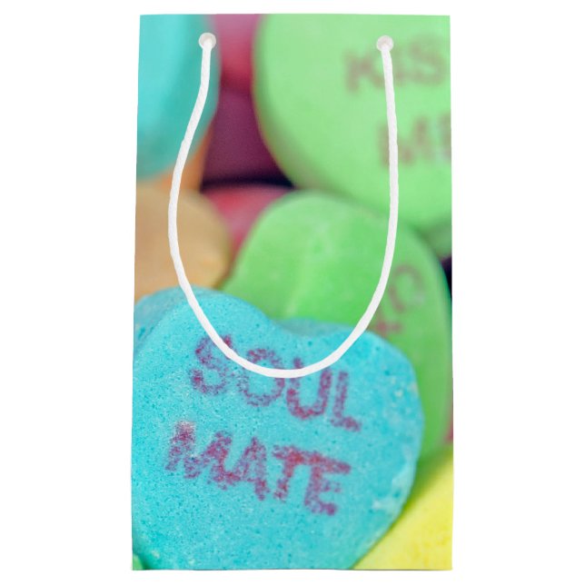 Petit Sac Cadeau Saint Valentin Coeur bonbon (Devant)