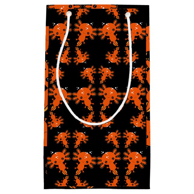 Petit Sac Cadeau Salamandre axotique exotique (Devant)