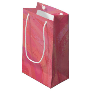 Petit Sac Cadeau Saumon Swirl