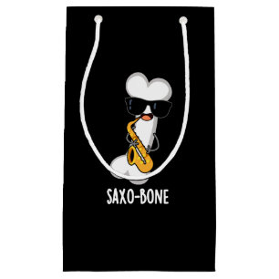 Petit Sac Cadeau Saxo os Funny Bone Funny Musique Pun Dark BG