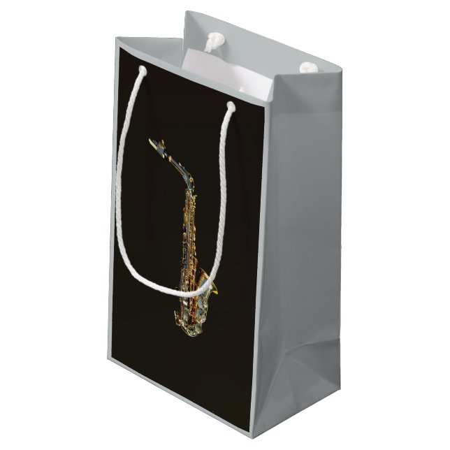 Petit Sac Cadeau Saxophone (Dos Angle)
