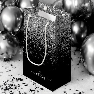 Petit Sac Cadeau Script Monogram Girly Name