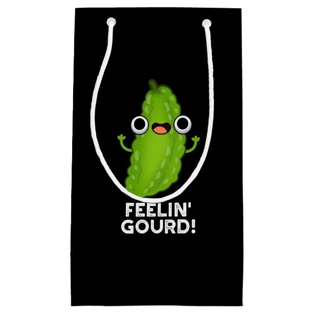 Petit Sac Cadeau Sentiment Gourd Amusant Sentiment Bon Dark BG (Devant)