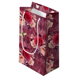 Petit Sac Cadeau Série Burgundy Bee Design Eleven