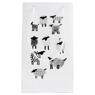 Petit Sac Cadeau Sheep doodles
