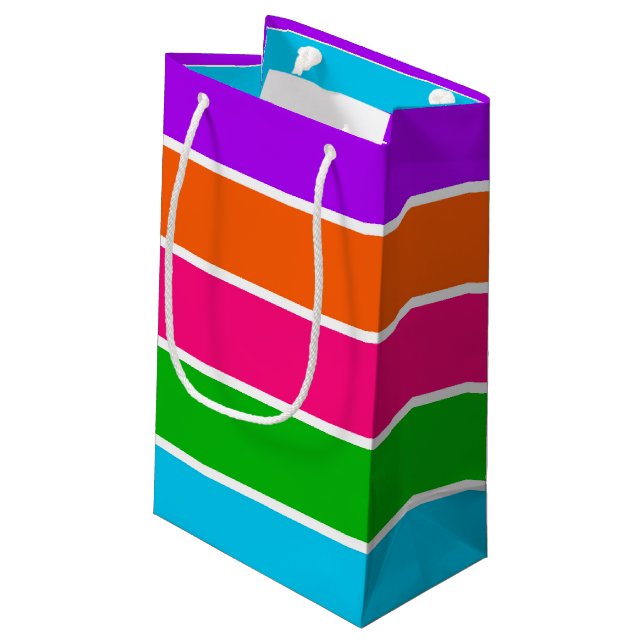 Petit Sac Cadeau Sherbet Stripes (Dos Angle)