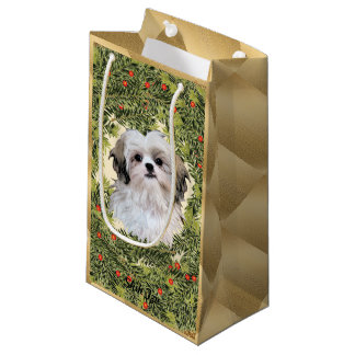 Petit Sac Cadeau Shih Tzu Wreath