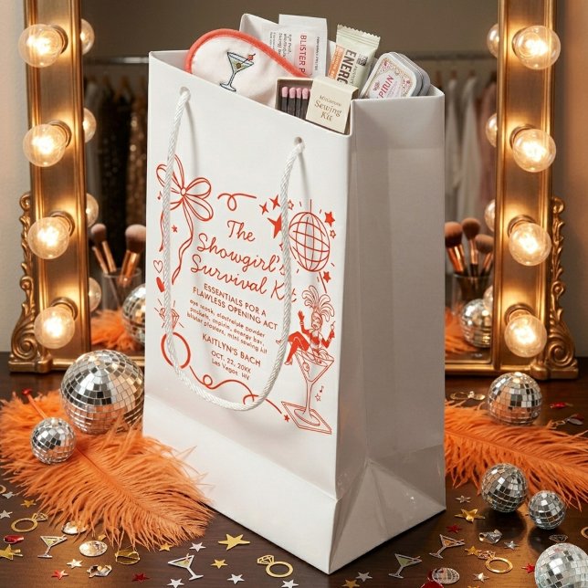 Petit Sac Cadeau Showgirl Era Bachelorette Party Survival Kit (Créateur téléchargé)