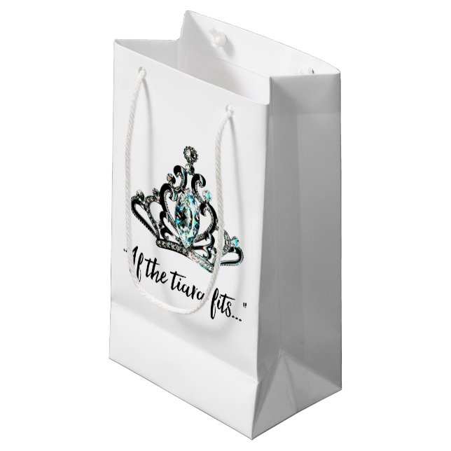 Petit Sac Cadeau "Si le Tiara tient..." (Devant Angle)