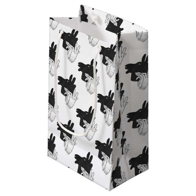 Petit Sac Cadeau Silhouette à la main Billy Goat Grey (Devant Angle)