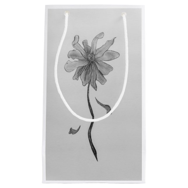 Petit Sac Cadeau Simple Marguerite (Devant)