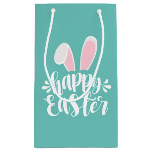 Petit Sac Cadeau Simple Mignonne Lapin Oreilles Joyeuses Pâques   S