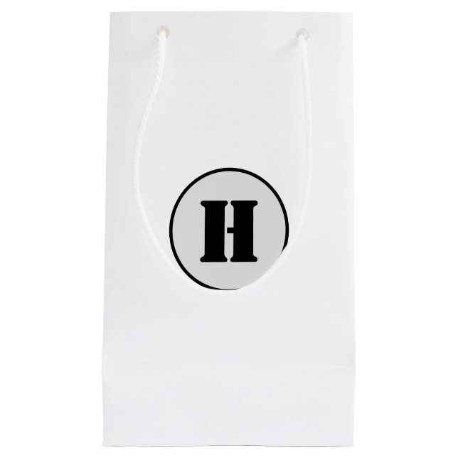 PETIT SAC CADEAU SIMPLE MODERNE MODERNE MONOGRAM ÉLÉGANT CHIC STYLE (Devant)