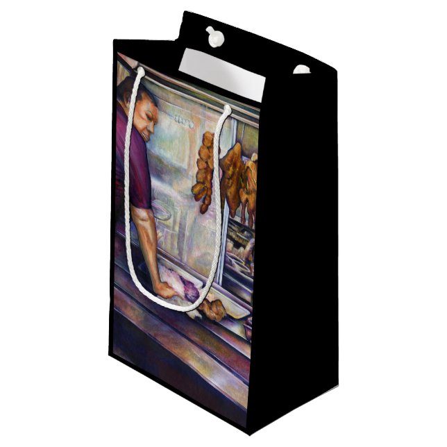 Petit Sac Cadeau Singapour embrassé par le soleil (Devant Angle)