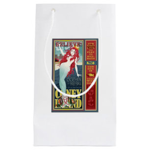 Petit Sac Cadeau sirène d'île de lapin de roux