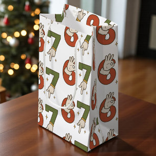 Petit Sac Cadeau Six Seven 67 6 7 Noël Santa Elf Mème