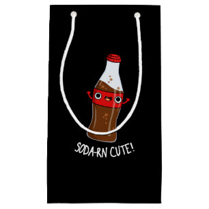 Petit Sac Cadeau Soda-rn Cute Funny Soda Pun Dark BG