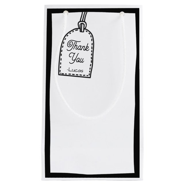 Petit Sac Cadeau Soirée de style BD 2D (Devant)