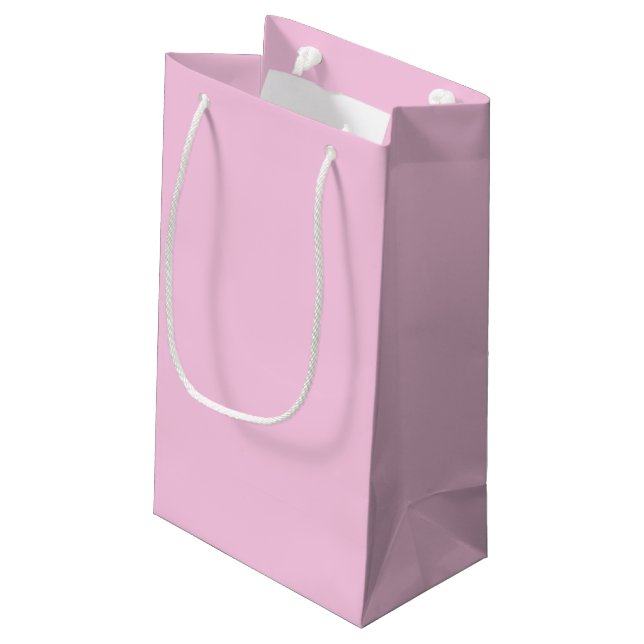 Petit Sac Cadeau Solid Pastel Pink Classic Baby Shower Girl (Dos Angle)