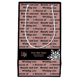 Petit Sac Cadeau Souhaitez-vous une saison de beauté et de joie Bla