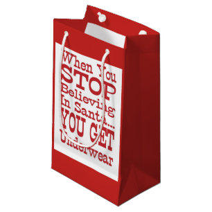 Petit Sac Cadeau Sous-vêtements de Santa