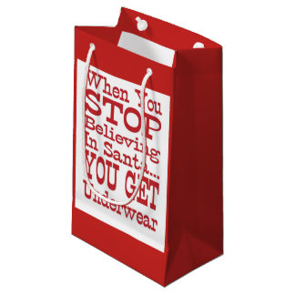 Petit Sac Cadeau Sous-vêtements de Santa