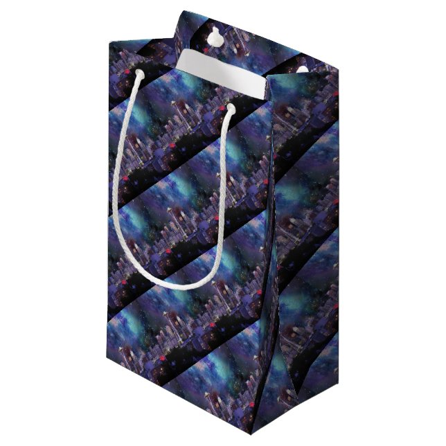 Petit Sac Cadeau Spacey Seattle (Devant Angle)
