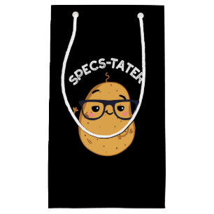 Petit Sac Cadeau Specs tato Funny Potato Spectacle Pun Dark BG